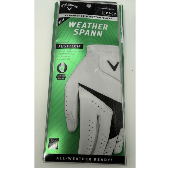 Callaway Accessories - Callaway Weather Spann Golf 2 Left Gloves Women's Large Fusetech LLH 2023